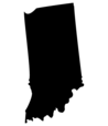 indiana office state silhouette