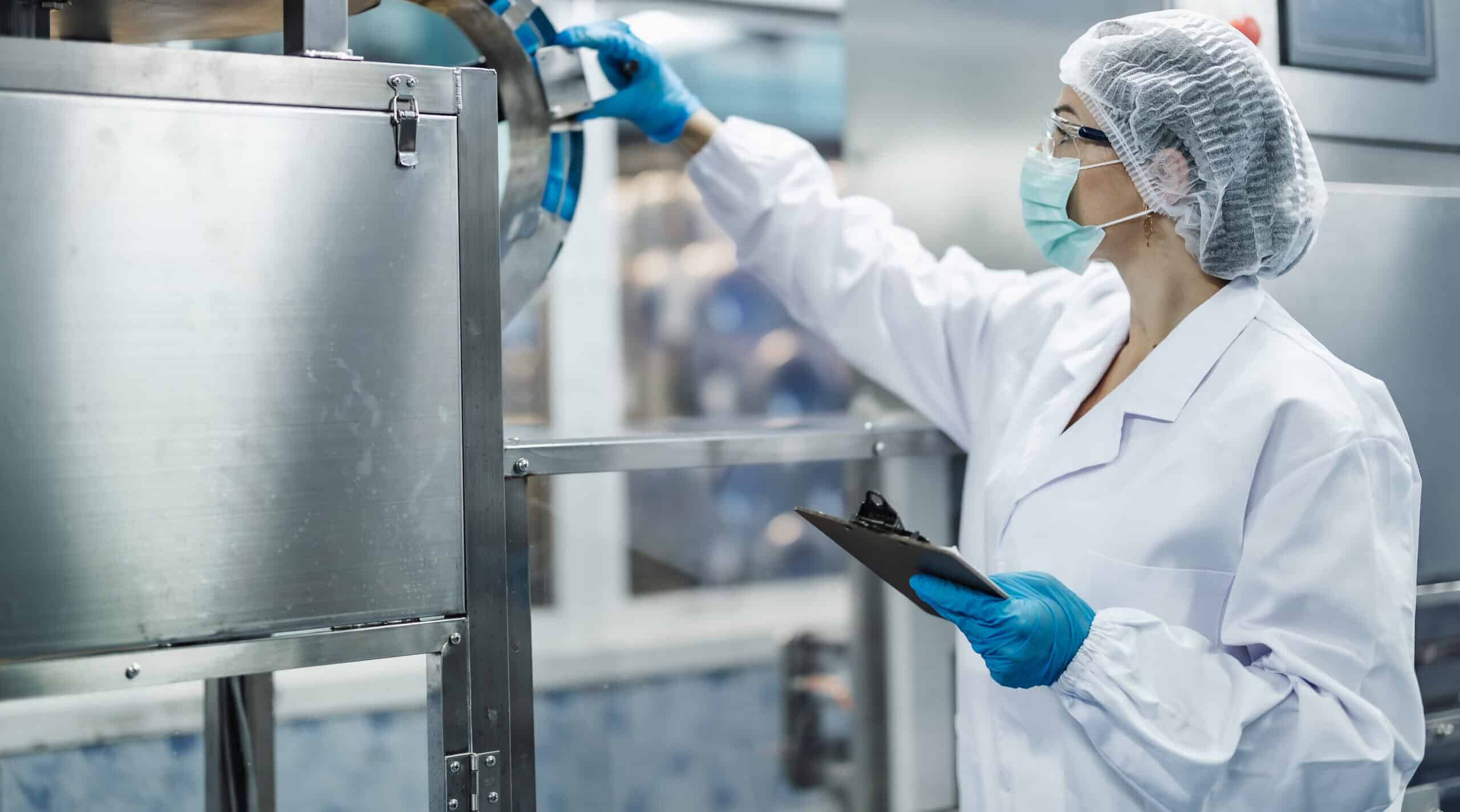 Technician inspecting equipment as part of a culture of innovation