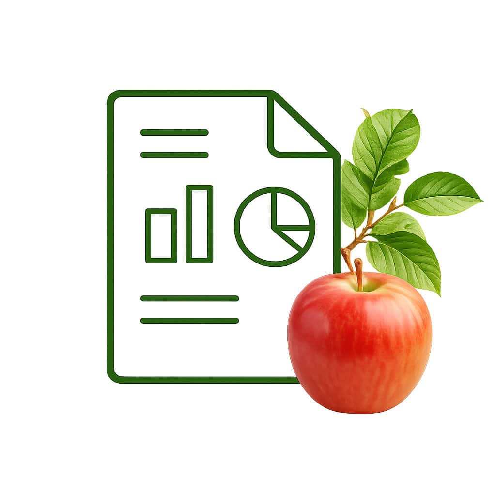 Apple market analysis report graphic
